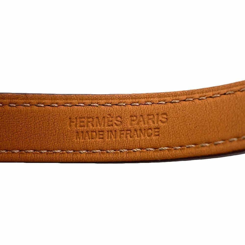 エルメス ブレスレット コリエドシアン リヴァル ドゥブルトゥール ゴールド/ピンクゴールド金具 スイフト サイズT1 U刻印