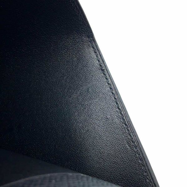 エルメス 二つ折り財布 ベアンコンパクト モノクローム ブラック/ブラック金具 エプソン B刻印 黒 ソーブラック