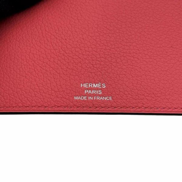 エルメス カードケース プティ・シュヴォー オリゾンタル ローズエテ/ルージュアッシュ/ブリック/ジョーヌアンブル C刻印