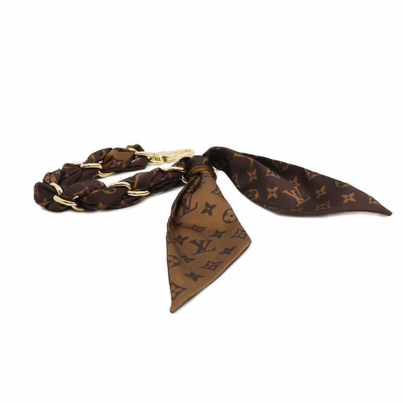 ルイヴィトン バッグチャーム モノグラム チェーン フラール シルク M01354 LOUIS VUITTON