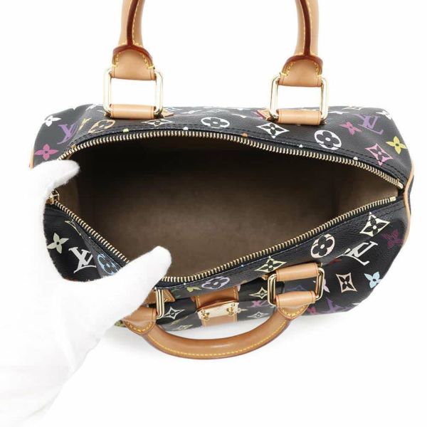 ルイヴィトン ハンドバッグ モノグラム・マルチカラー スピーディ30 M92642 LOUIS VUITTON ブラック 黒