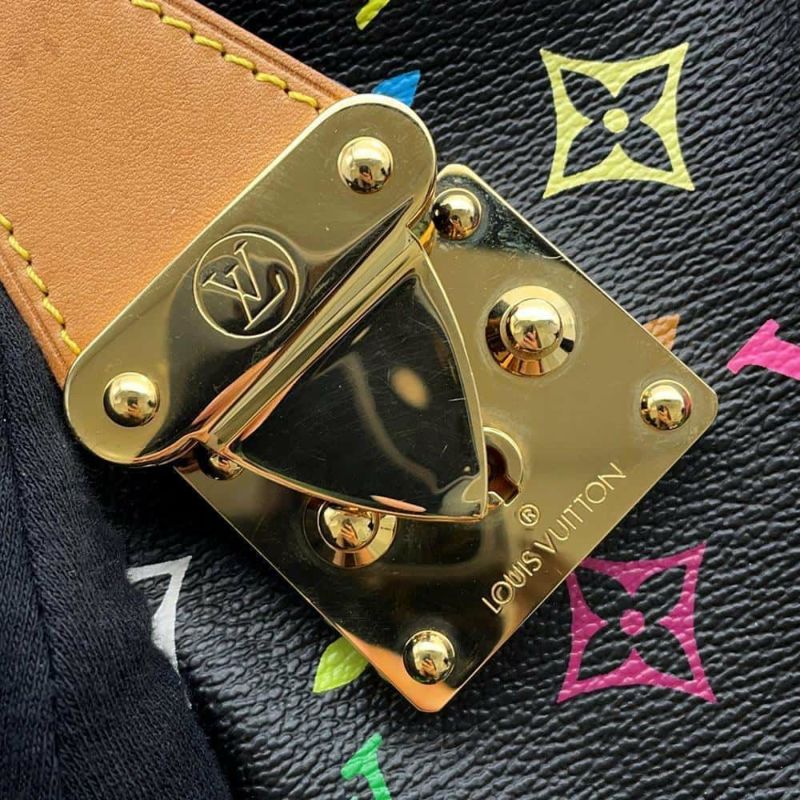 ルイヴィトン ハンドバッグ モノグラム・マルチカラー スピーディ30 M92642 LOUIS VUITTON ブラック 黒