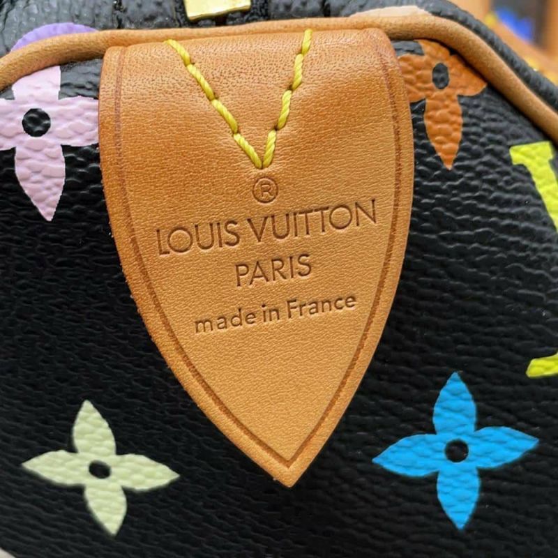 ルイヴィトン ハンドバッグ モノグラム・マルチカラー スピーディ30 M92642 LOUIS VUITTON ブラック 黒