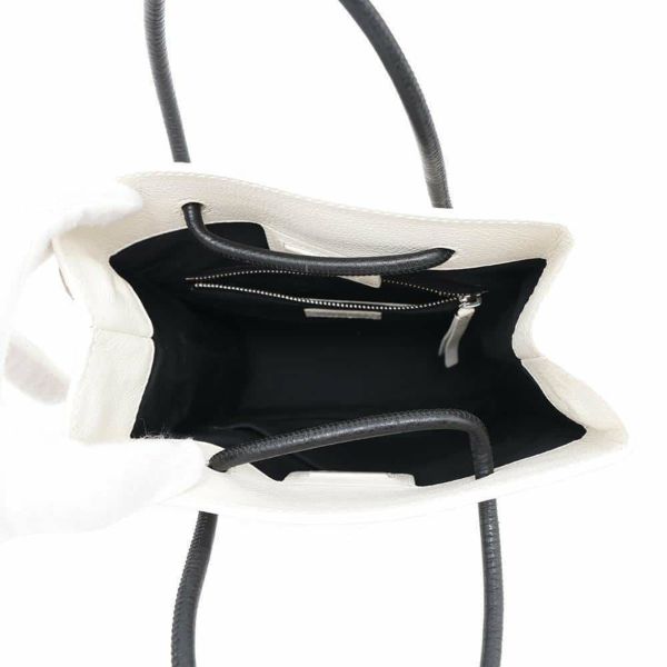 バレンシアガ ハンドバッグ ショッピングトートXXS レザー 528655 BALENCIAGA 2way 白