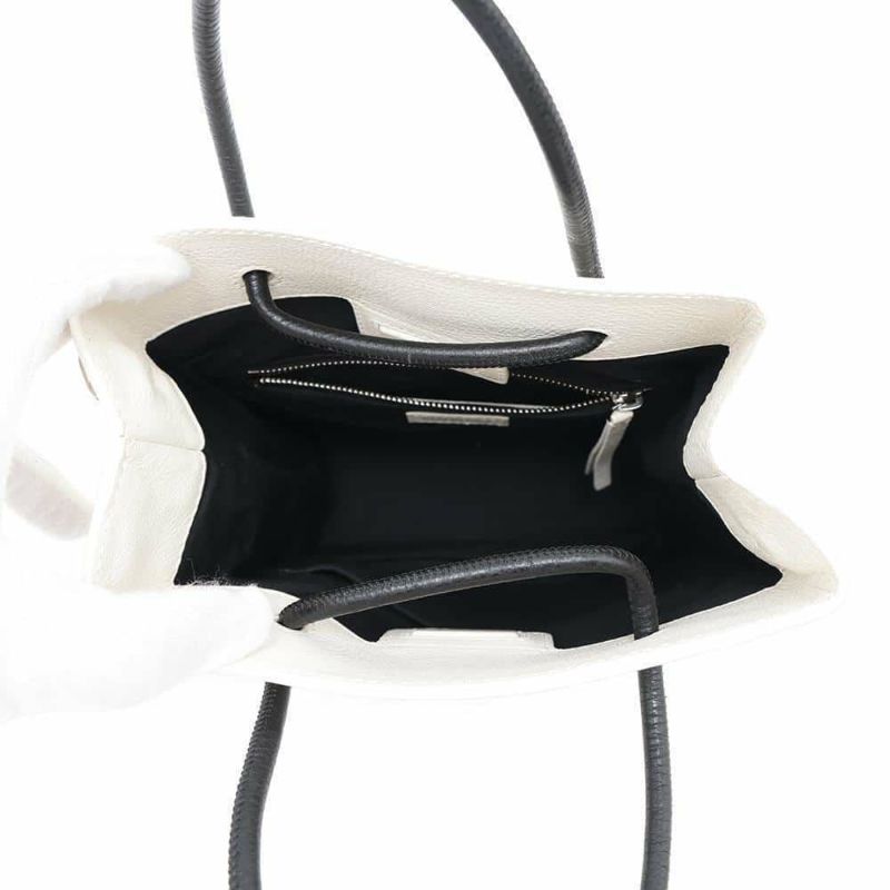 バレンシアガ ハンドバッグ ショッピングトートXXS レザー 528655 BALENCIAGA 2way 白