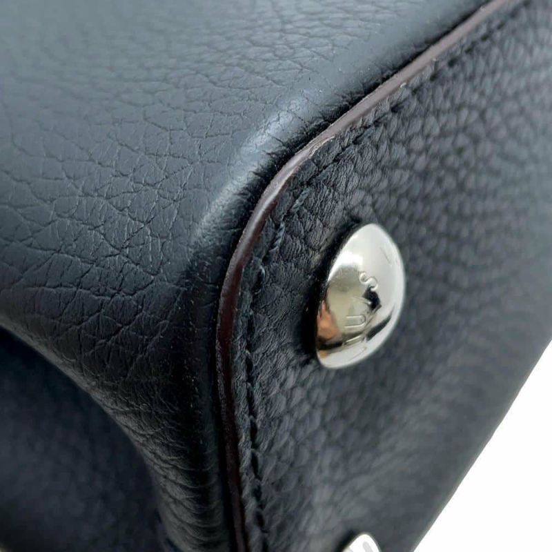 ルイヴィトン ハンドバッグ トリヨンレザー/パイソン カプシーヌBB LOUIS VUITTON 2wayショルダーバッグ ブラック 黒