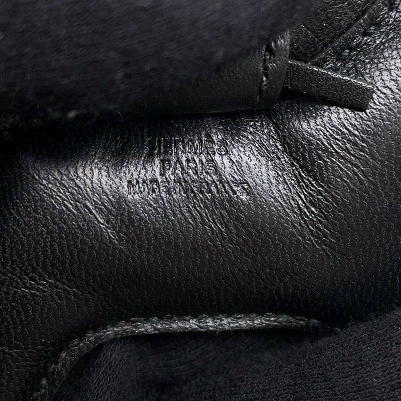 エルメス バッグチャーム ロデオ PM ブラック ラムスキン U刻印 HERMES 黒 ソーブラック