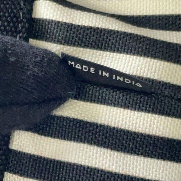 プラダ トートバッグ カナパ トート キャンパス 1BG439 PRADA ストライプ ショルダーバッグ 黒