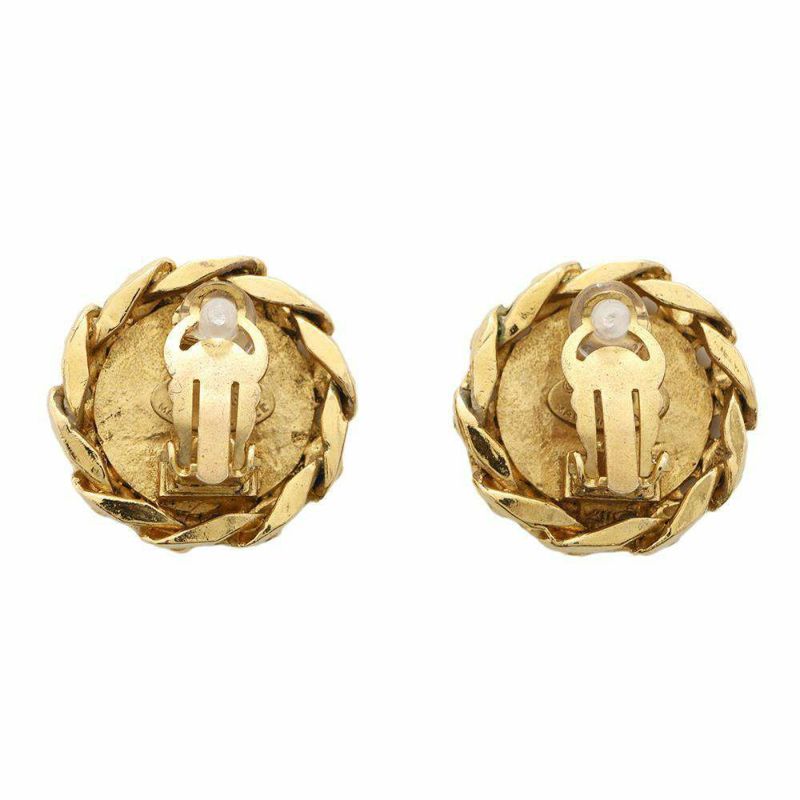 シャネル イヤリング ココマーク チェーンモチーフ ラインストーン 23 CHANEL アクセサリー