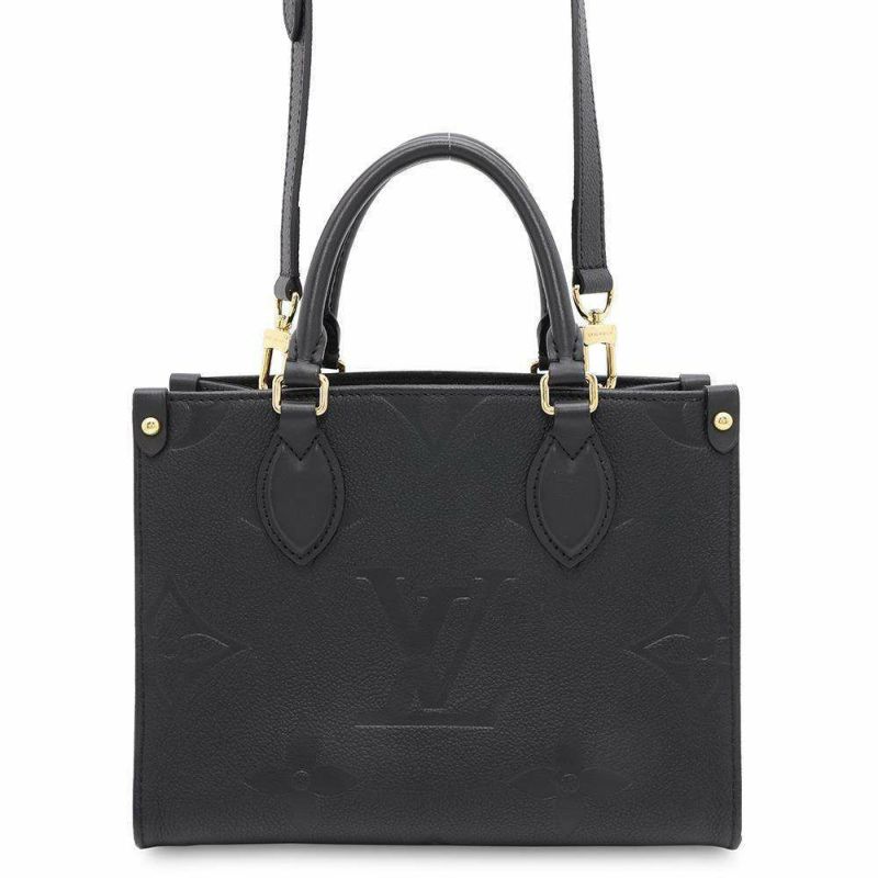 ルイヴィトン ハンドバッグ モノグラム・アンプラント オンザゴーPM M45653 黒 ブラック 2way