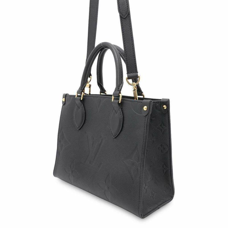 ルイヴィトン ハンドバッグ モノグラム・アンプラント オンザゴーPM M45653 黒 ブラック 2way