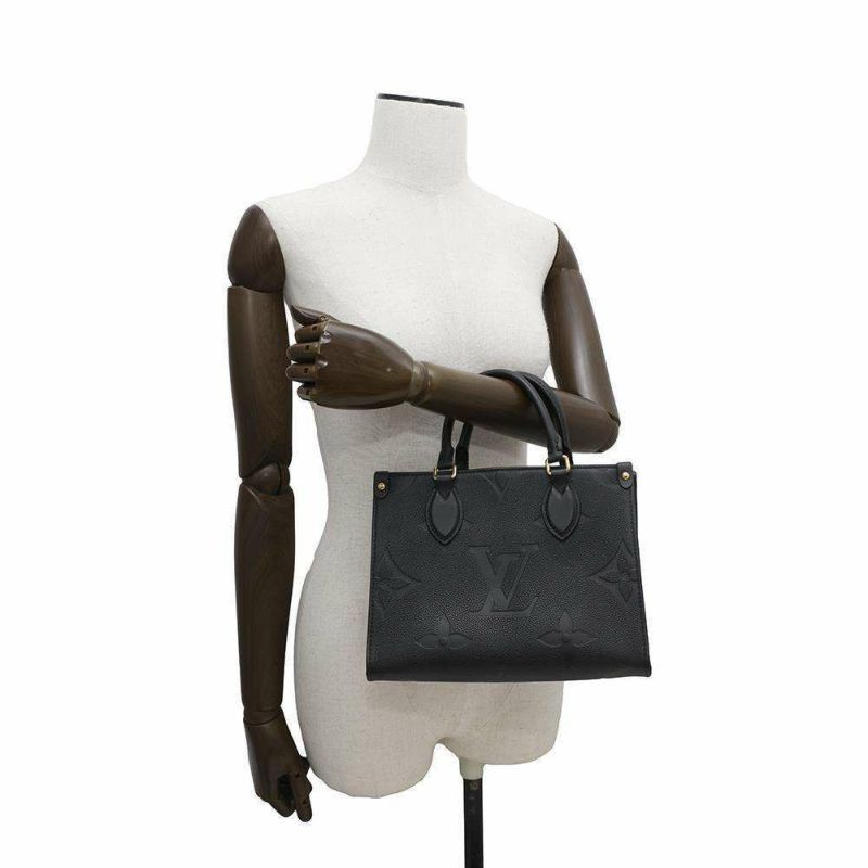 ルイヴィトン ハンドバッグ モノグラム・アンプラント オンザゴーPM M45653 黒 ブラック 2way
