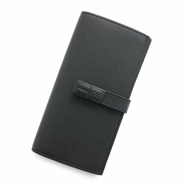 ロエベ 長財布 バーティカル ウォレット ラージ レザー LOEWE 財布 黒