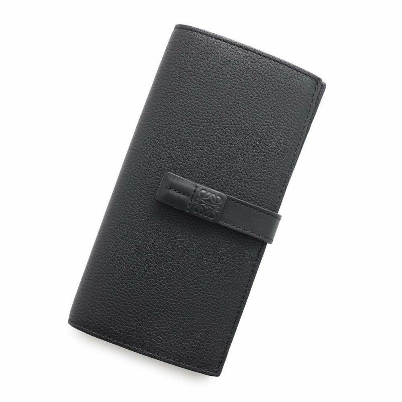 ロエベ 長財布 バーティカル ウォレット ラージ レザー LOEWE 財布 黒