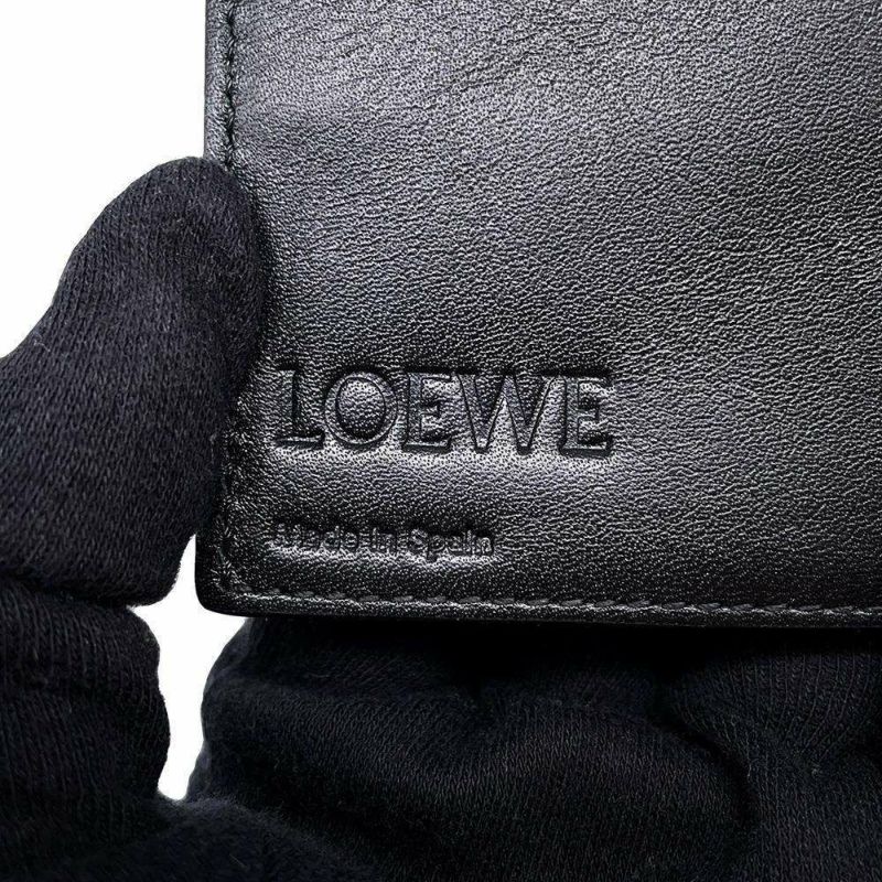 ロエベ 長財布 バーティカル ウォレット ラージ レザー LOEWE 財布 黒
