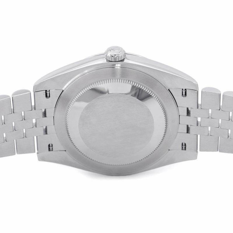ロレックス デイトジャスト41 SS/K18WG ランダムシリアル ルーレット 126334 ROLEX 腕時計 スレート文字盤