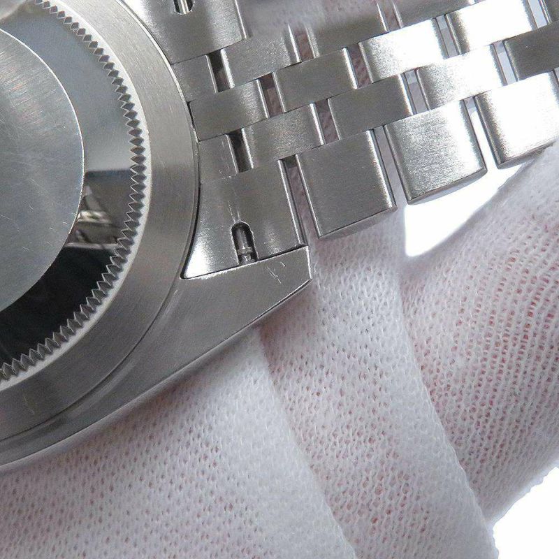 ロレックス デイトジャスト41 SS/K18WG ランダムシリアル ルーレット 126334 ROLEX 腕時計 スレート文字盤