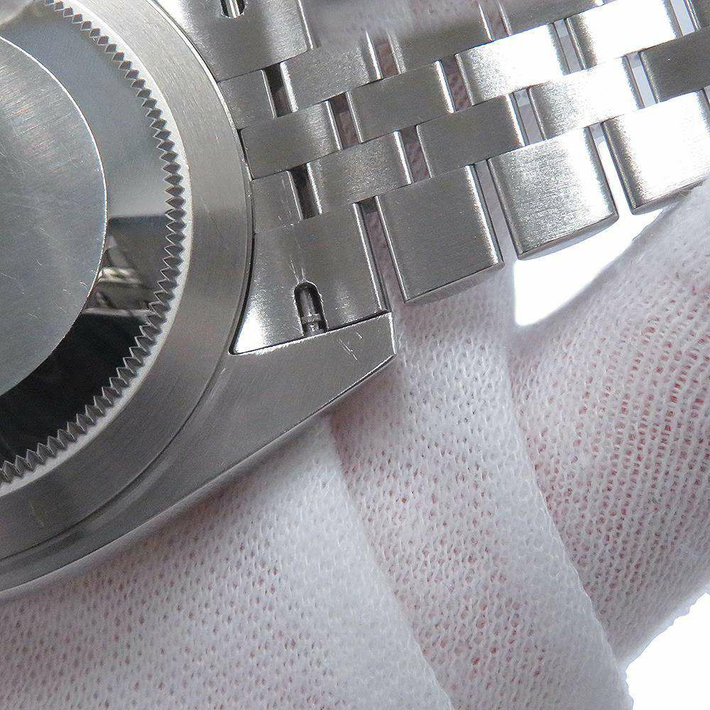 ロレックス デイトジャスト41 SS/K18WG ランダムシリアル ルーレット 126334 ROLEX 腕時計 スレート文字盤