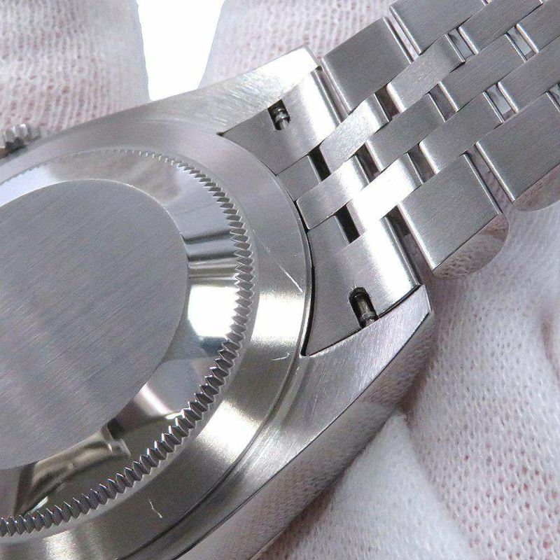 ロレックス デイトジャスト41 SS/K18WG ランダムシリアル ルーレット 126334 ROLEX 腕時計 スレート文字盤