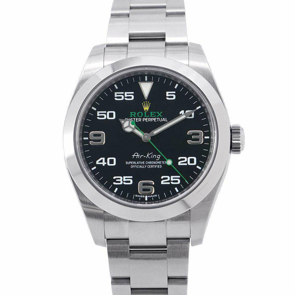 ロレックス エアキング ランダムシリアル ルーレット 116900 ROLEX 腕時計 黒文字盤