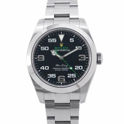 ロレックス エアキング ランダムシリアル ルーレット 116900 ROLEX 腕時計 黒文字盤 安心保証