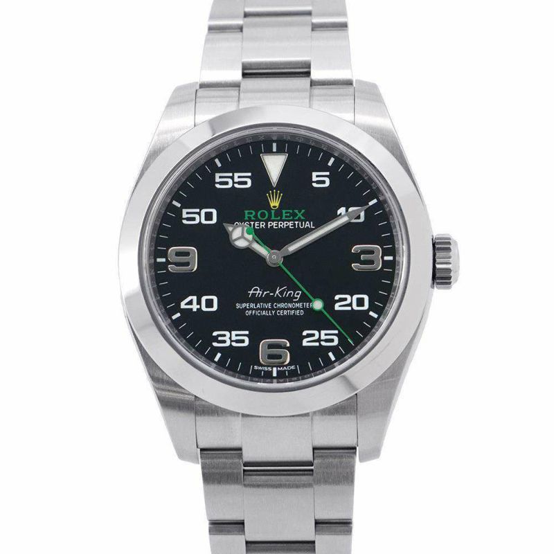ロレックス エアキング ランダムシリアル ルーレット 116900 ROLEX 腕時計 黒文字盤