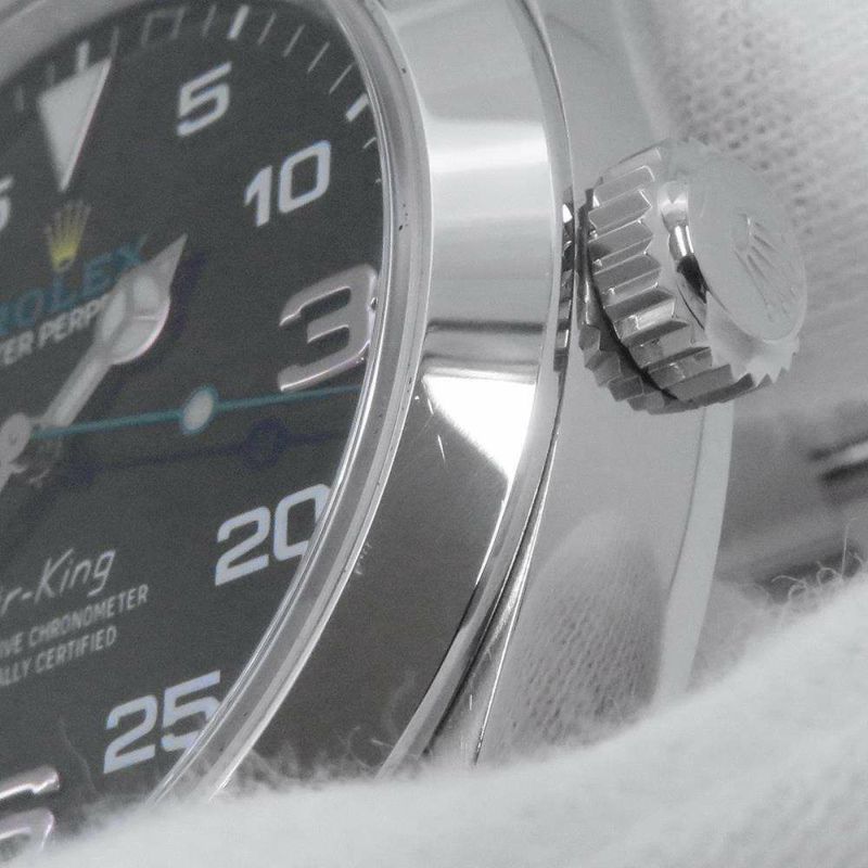 ロレックス エアキング ランダムシリアル ルーレット 116900 ROLEX 腕時計 黒文字盤