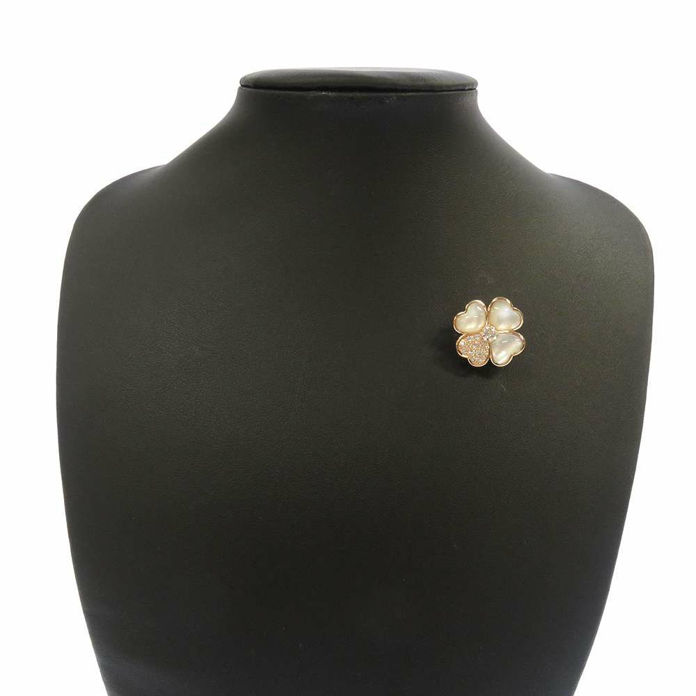 ヴァンクリーフ&アーペル ネックレス コスモス クリップ ペンダント ミディアム ダイヤ P14 計0.59ct