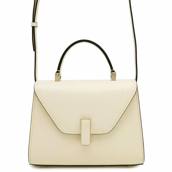 ヴァレクストラ ハンドバッグ イジィデ マイクロ V5E23-28-W-OC Valextra 2way 白