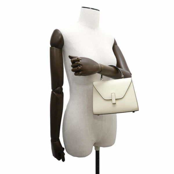 ヴァレクストラ ハンドバッグ イジィデ マイクロ V5E23-28-W-OC Valextra 2way 白