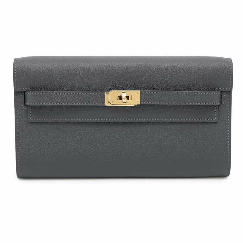 エルメス ケリーウォレット ロング トゥーゴー アルドワーズ/ゴールド金具 エバーカラー W刻印 財布