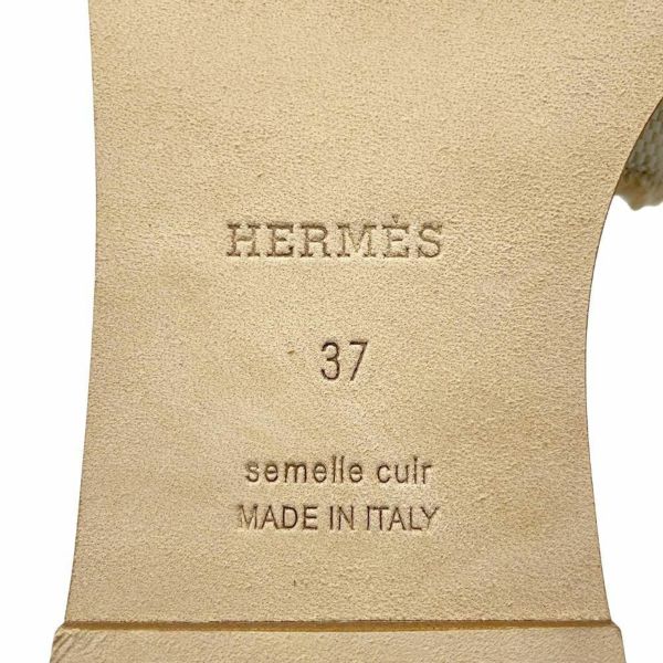 エルメス サンダル サントリーニ フランジ付き レディースサイズ37 HERMES 靴