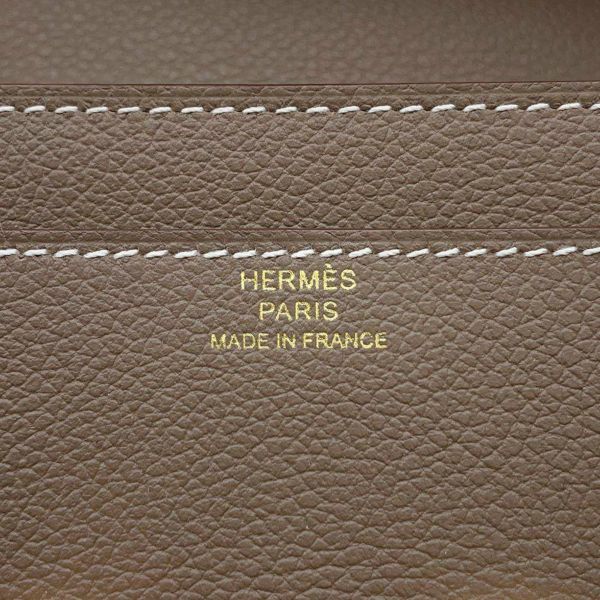 エルメス 長財布 コンスタンス トゥーゴー ロング エトゥープ/ゴールド金具 エバーカラー B刻印