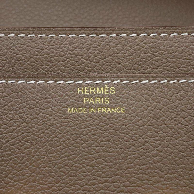 エルメス 長財布 コンスタンス トゥーゴー ロング エトゥープ/ゴールド金具 エバーカラー B刻印