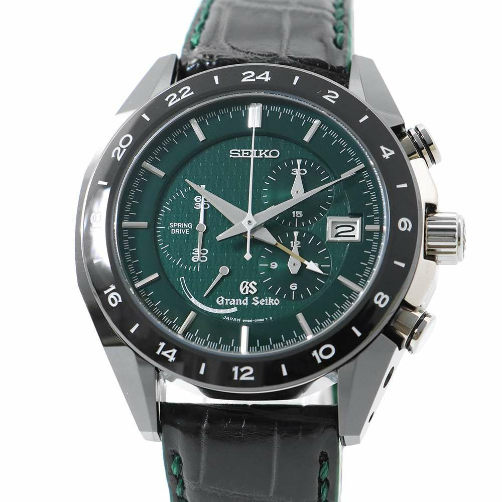 セイコー グランドセイコー ブラックセラミックス リミテッドコレクション 600本限定 SBGC017 グリーン文字盤