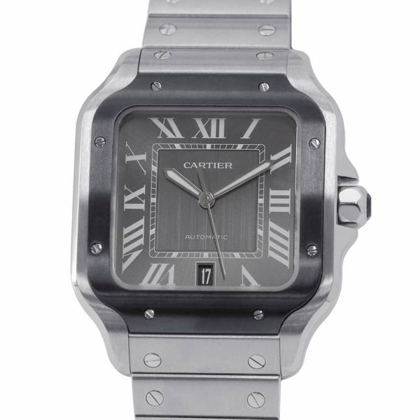 カルティエ サントス ドゥ カルティエ LM WSSA0037 Cartier  腕時計 グレー文字盤