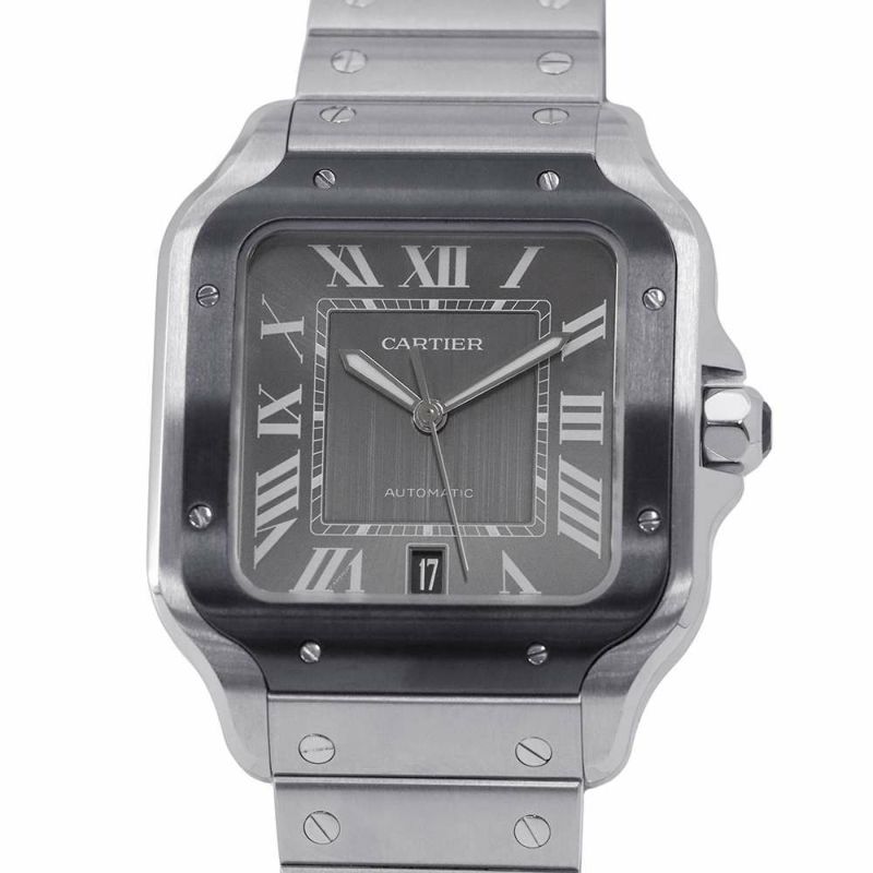 カルティエ サントス ドゥ カルティエ LM WSSA0037 Cartier  腕時計 グレー文字盤