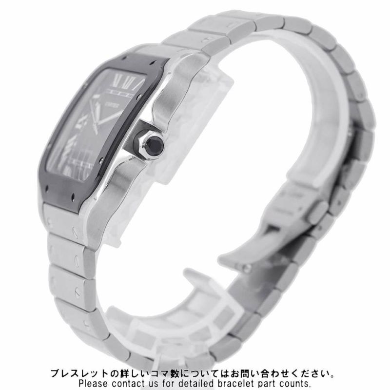 カルティエ サントス ドゥ カルティエ LM WSSA0037 Cartier  腕時計 グレー文字盤