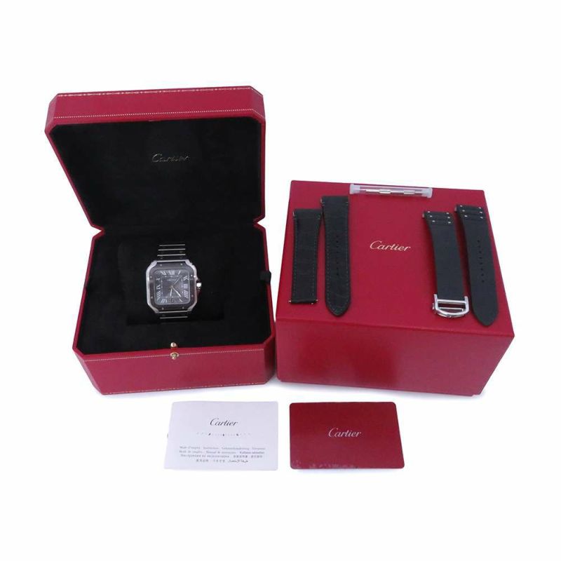 カルティエ サントス ドゥ カルティエ LM WSSA0037 Cartier  腕時計 グレー文字盤