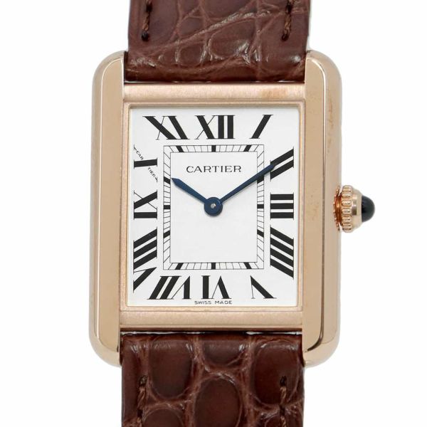 カルティエ タンクソロ SM W5200024 Cartier 腕時計 シルバー文字盤