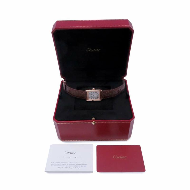 カルティエ タンクソロ SM W5200024 Cartier 腕時計 シルバー文字盤