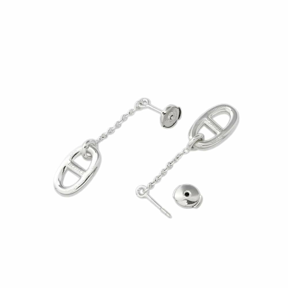 エルメス ピアス ファランドール シェーヌダンクルモチーフ SV925シルバー Farandole HERMES ジュエリー