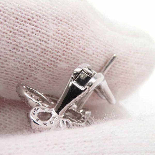 グラフ ピアス トリプル バタフライ シルエット ダイヤモンド イヤリング ダイヤ 計0.85ct K18WGホワイトゴールド RGE1610