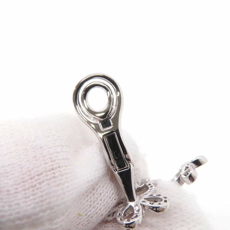グラフ ピアス トリプル バタフライ シルエット ダイヤモンド イヤリング ダイヤ 計0.85ct K18WGホワイトゴールド RGE1610