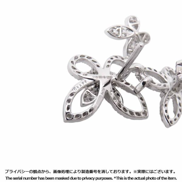 グラフ ピアス トリプル バタフライ シルエット ダイヤモンド イヤリング ダイヤ 計0.85ct K18WGホワイトゴールド RGE1610