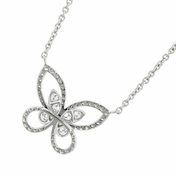 グラフ ネックレス バタフライ シルエット ダイヤモンド ペンダント ダイヤ 計0.55ct K18WGホワイトゴールド RGP393 ジュエリー