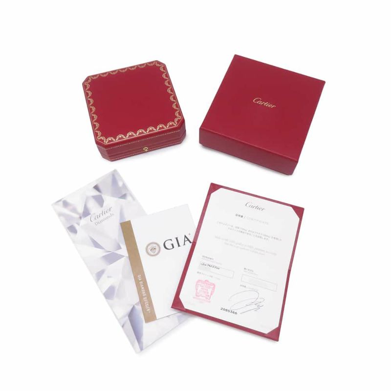 カルティエ ネックレス ダムール ネックレス ダイヤモンド 0.50ct K18WGホワイトゴールド N7406900 ペンダント GIA鑑定書付き