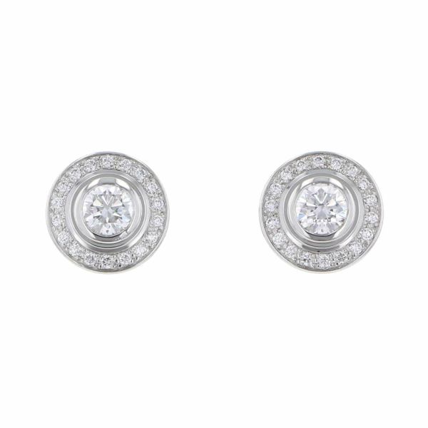 カルティエ ピアス ダムール ピアス ダイヤモンド 中石0.19ct/0.2ct K18WG N8502900 Cartier ジュエリー