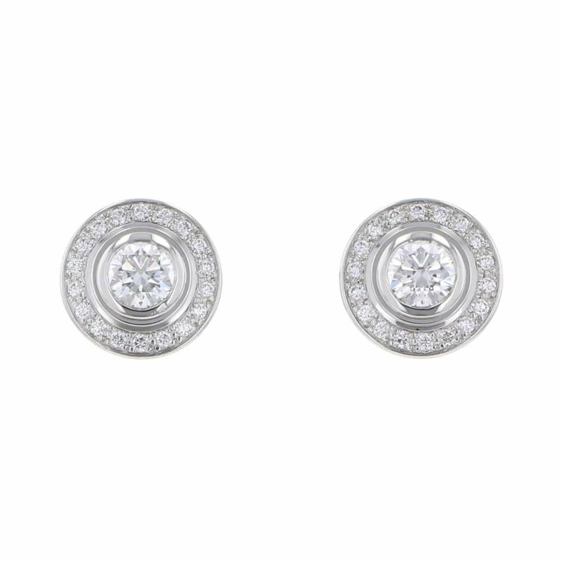 カルティエ ピアス ダムール ピアス ダイヤモンド 中石0.19ct/0.2ct K18WG N8502900 Cartier ジュエリー