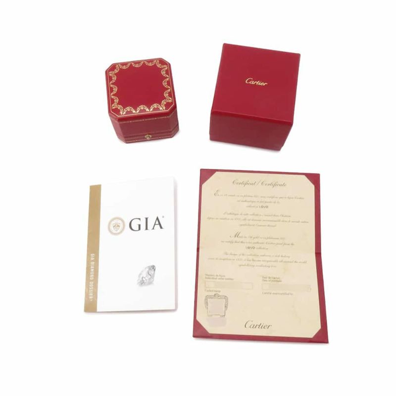 カルティエ リング ミニ ラブリング ソリテール solitaire ダイヤ0.03ct K18WG リングサイズ53 N4722900 Cartier 指輪 ジュエリー